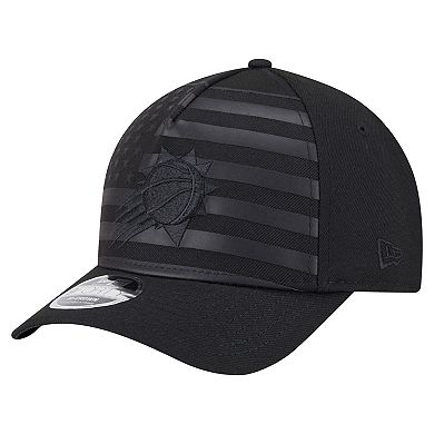 Men's New Era Black Phoenix Suns Game Day Flag A-Frame 9FORTY Adjustable Hat