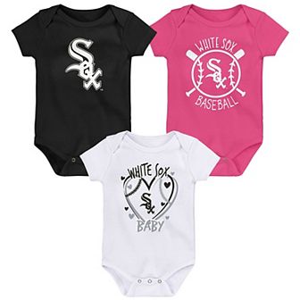 Infant Chicago White Sox Slide Home Three-Pack Bodysuit Set