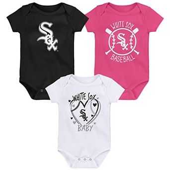 Infant Chicago White Sox Slide Home Three-Pack Bodysuit Set