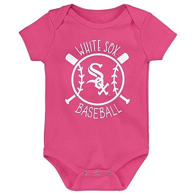 Infant Chicago White Sox Slide Home Three-Pack Bodysuit Set
