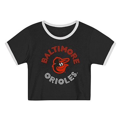 Toddler Black Baltimore Orioles Double Run T-Shirt & Shorts Set