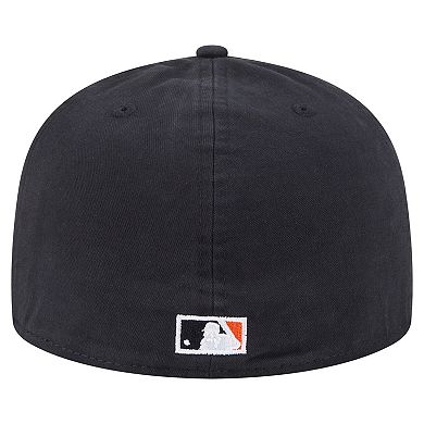 Men's New Era Black Baltimore Orioles Championship Side Flag A-Frame 59FIFTY Fitted Hat
