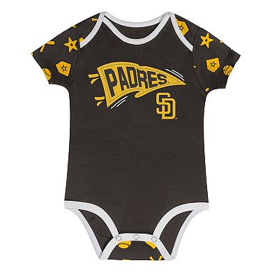 Infant Brown San Diego Padres On Deck 2-Piece Diaper Cover Set