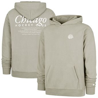 Men's '47 Gray Chicago Blackhawks Foundation Pullover Hoodie