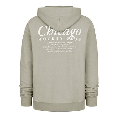 Men's '47 Gray Chicago Blackhawks Foundation Pullover Hoodie