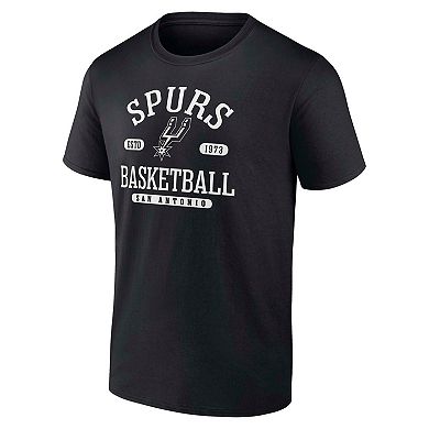 Men's Fanatics Black San Antonio Spurs Calling Plays T-Shirt