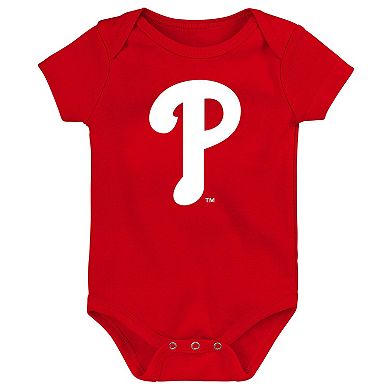 Infant Philadelphia Phillies Slide Home Three-Pack Bodysuit Set