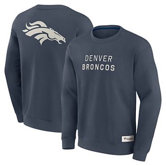 Men's Fanatics Navy Denver Broncos Elements Future Ground Lettering Pullover Sweatshirt