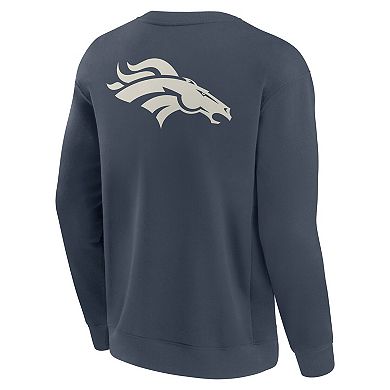 Men's Fanatics Navy Denver Broncos Elements Future Ground Lettering Pullover Sweatshirt