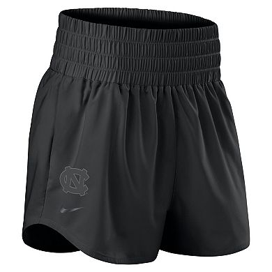 Women's Nike Black North Carolina Tar Heels Performance One High-Rise Shorts