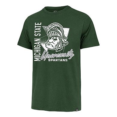 Men's '47 Green Michigan State Spartans Side Arm Franklin T-Shirt