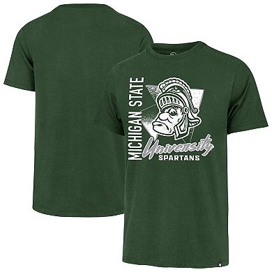 Men's '47 Green Michigan State Spartans Side Arm Franklin T-Shirt