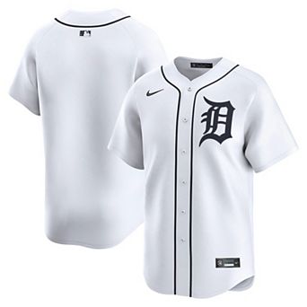Men's Nike White Detroit Tigers Home Limited Jersey
