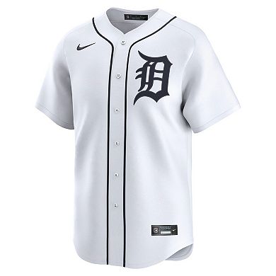 Men's Nike White Detroit Tigers Home Limited Jersey