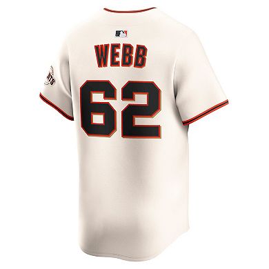 Men's Nike Logan Webb Cream San Francisco Giants Home Limited Player Jersey