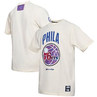 Men's NBA x Two Hype Cream Philadelphia 76ers Culture & Hoops Collection Premium T-Shirt