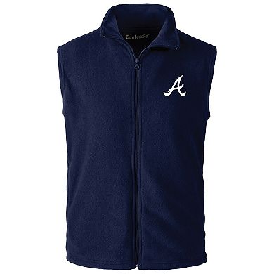 Men's Dunbrooke Navy Atlanta Braves Full-Zip Vest