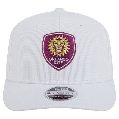 Men's New Era White Orlando City SC 2025 Jersey Hook 9SEVENTY Stretch-Snap Hat