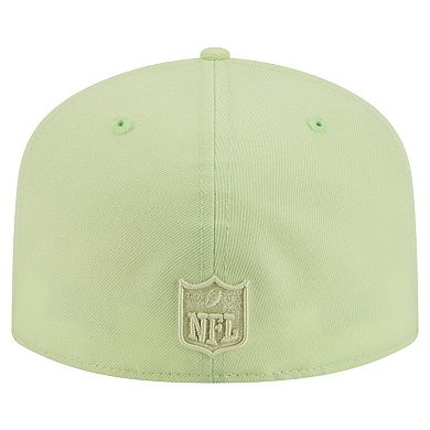 Men's New Era Light Green Green Bay Packers Color Pack A-Frame 59FIFTY Fitted Hat