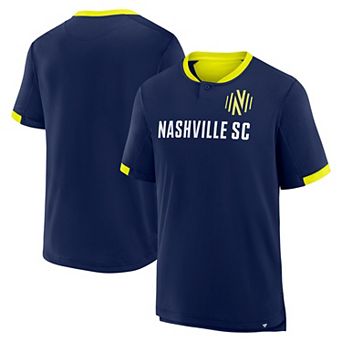 Men's Fanatics Navy Nashville SC Stoppage Time Striker T-Shirt