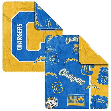 Los Angeles Chargers 50” x 60” Dream Weave Throw Blanket