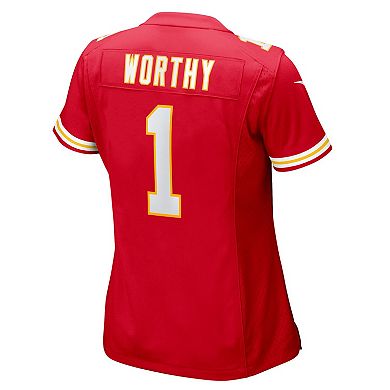 Women's Nike Xavier Worthy Red Kansas City Chiefs Game Jersey