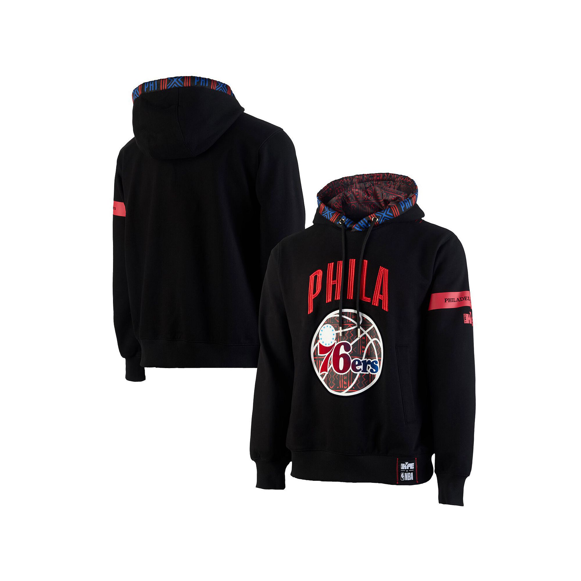 Mens NBA x Two Hype  Black Philadelphia 76ers Culture & Hoops Collection P