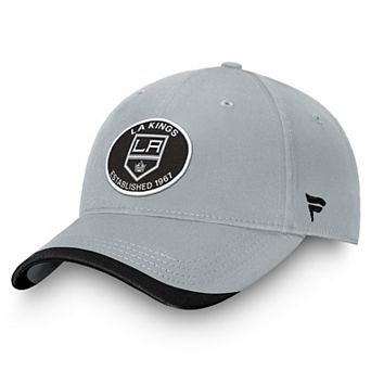 Men's Fanatics Silver Los Angeles Kings Fundament Adjustable Hat
