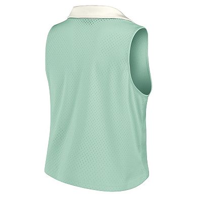 Women's Fanatics Mint Miami Dolphins Studio Wellness V-Neck Tank Top
