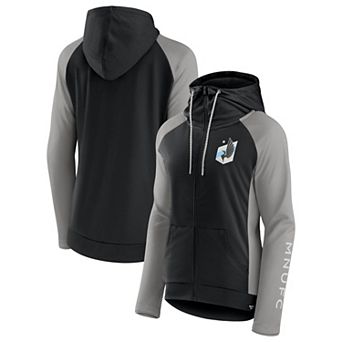 Women's Fanatics Black Minnesota United FC Interlock Lightweight Full-Zip Jacket