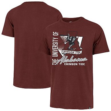 Men's '47 Crimson Alabama Crimson Tide Side Arm Franklin T-Shirt