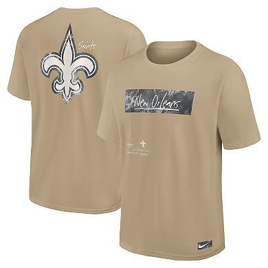 Men's Nike Tan New Orleans Saints Statement Max90 T-Shirt