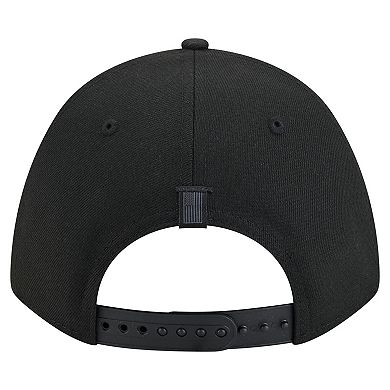 Men's New Era Black Minnesota Wild Game Day Stealth Flag 9FORTY A-Frame Adjustable Hat