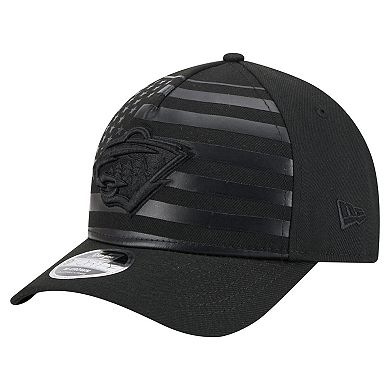 Men's New Era Black Minnesota Wild Game Day Stealth Flag 9FORTY A-Frame Adjustable Hat