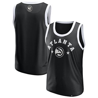 Men's Fanatics Black Atlanta Hawks Mesh Tank Top