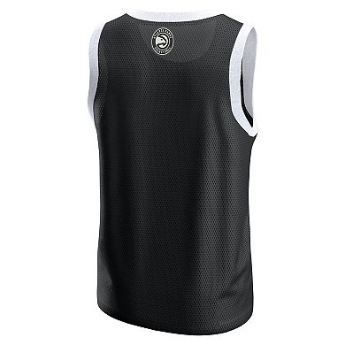 Men's Fanatics Black Atlanta Hawks Mesh Tank Top
