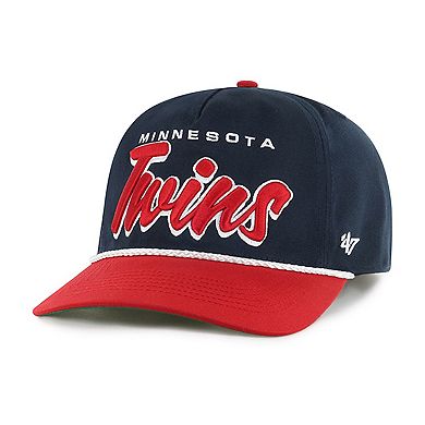 Men's '47 Navy Minnesota Twins Dropshadow Rope Hitch Adjustable Hat