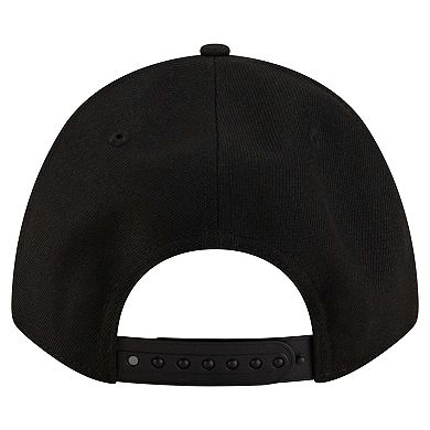 Men's New Era Black Atlanta Braves Player Replica 9FORTY Adjustable Hat