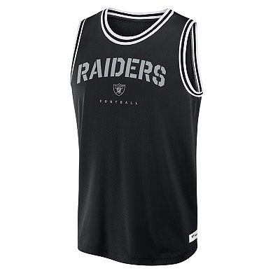Men's Fanatics Black Las Vegas Raiders Elements Future Ground Jersey Tank Top