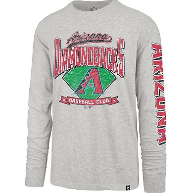 Men's '47 Gray Arizona Diamondbacks Fair Ball Franklin Long Sleeve T-Shirt