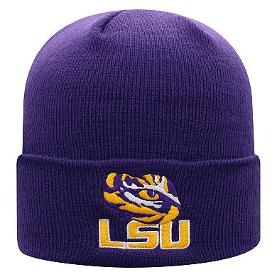 Men's Top of the World Purple LSU Tigers Logo Cuffed Knit Hat