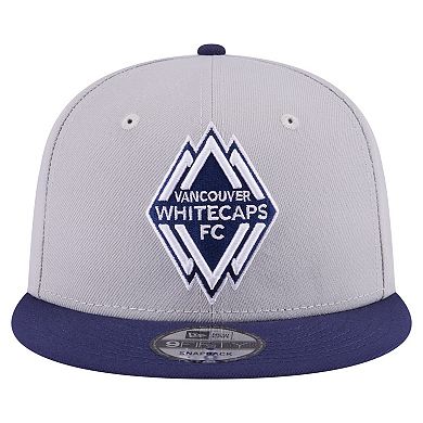 Men's New Era Gray Vancouver Whitecaps FC Color Pack Two-Tone 9FIFTY Snapback Hat