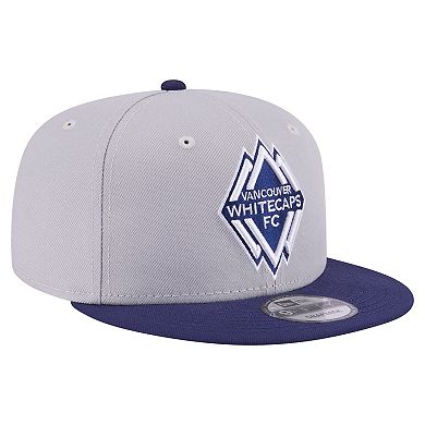 Men's New Era Gray Vancouver Whitecaps FC Color Pack Two-Tone 9FIFTY Snapback Hat