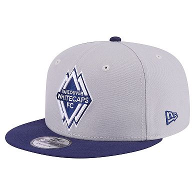 Men's New Era Gray Vancouver Whitecaps FC Color Pack Two-Tone 9FIFTY Snapback Hat