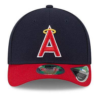 Men's New Era Navy/Red Los Angeles Angels Player Replica 9FORTY Adjustable Hat
