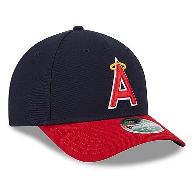Men's New Era Navy/Red Los Angeles Angels Player Replica 9FORTY Adjustable Hat