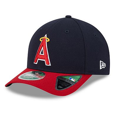 Men's New Era Navy/Red Los Angeles Angels Player Replica 9FORTY Adjustable Hat