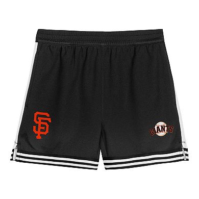 Toddler Orange/Black San Francisco Giants Pinch Hitter Infielder T-Shirt & Shorts Set