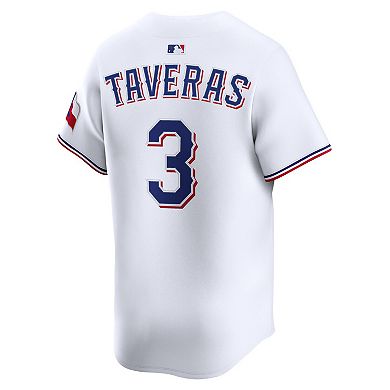 Men's Nike Leody Taveras White Texas Rangers Home Limited Player Jersey