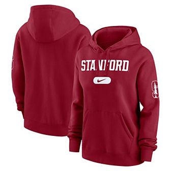 Women's Nike Cardinal Stanford Cardinal Club Fleece Pullover Hoodie